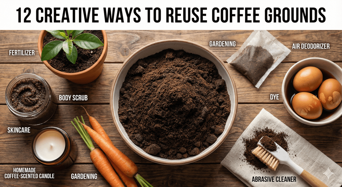 12 Ways to Dispose of Your Used Coffee Grounds